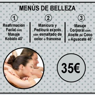 Menú de Belleza Benestar NEGRO